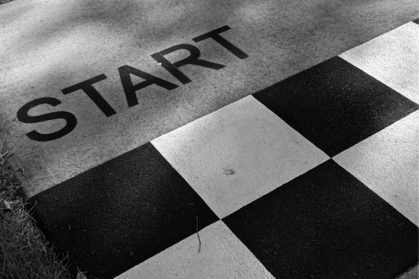 Start word in front of a start line to represent How to Start Forex Trading